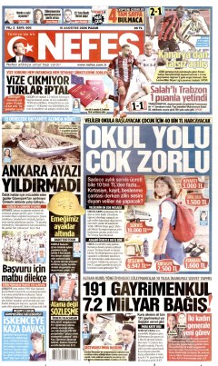 Nefes Gazetesi Manşetleri
