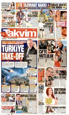 Takvim Gazetesi Manşetleri