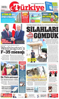 Türkiye Gazetesi Gazetesi Manşetleri