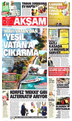 Akşam Gazetesi Manşetleri