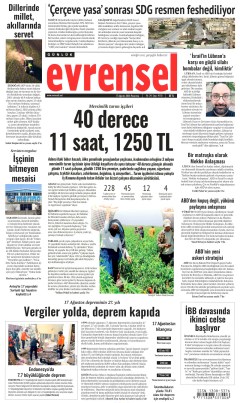 Evrensel Gazetesi Manşetleri