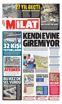Milat Gazetesi Manşetleri