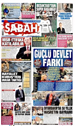 Sabah Gazetesi Manşetleri