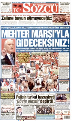 Sözcü Gazetesi Manşetleri