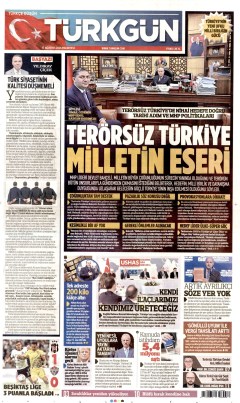 Türkgün Gazetesi Manşetleri