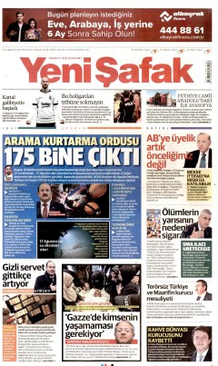 Yeni Şafak Gazetesi Manşetleri