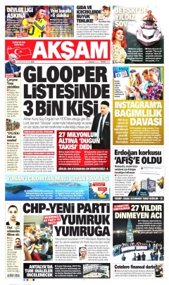 Akşam Gazetesi Manşetleri
