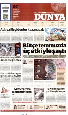 Dünya Gazetesi Manşetleri