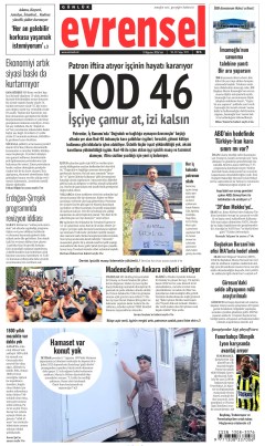 Evrensel Gazetesi Manşetleri