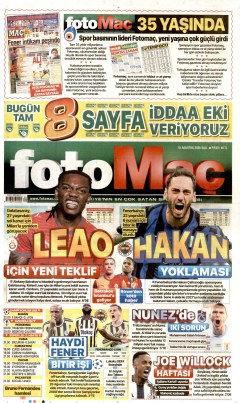 Fotomaç Gazetesi Manşetleri