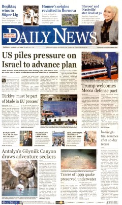 Hürriyet Daily News Gazetesi Manşetleri