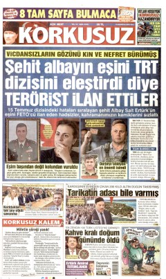 Korkusuz Gazetesi Manşetleri