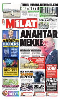 Milat Gazetesi Manşetleri