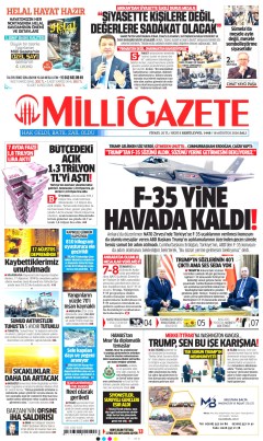 Milli Gazete Gazetesi Manşetleri