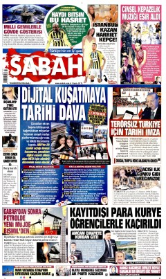 Sabah Gazetesi Manşetleri