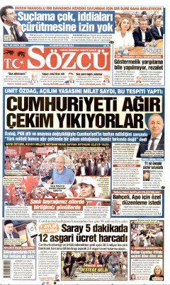 Sözcü Gazetesi Manşetleri