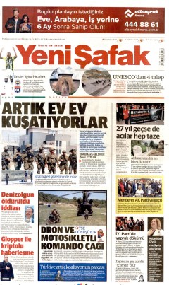 Yeni Şafak Gazetesi Manşetleri