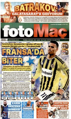 Fotomaç Gazetesi Manşetleri