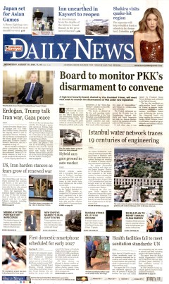 Hürriyet Daily News Gazetesi Manşetleri
