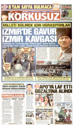 Korkusuz Gazetesi Manşetleri