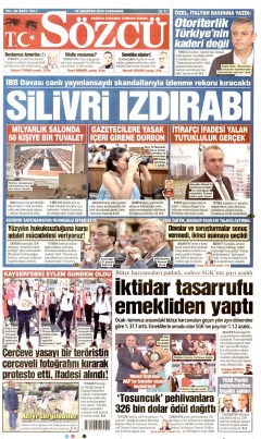 Sözcü Gazetesi Manşetleri