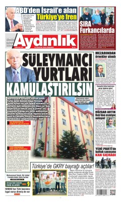 Aydınlık Gazetesi Gazetesi Manşetleri