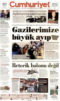 Cumhuriyet Gazetesi Manşetleri