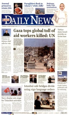 Hürriyet Daily News Gazetesi Manşetleri