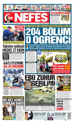Nefes Gazetesi Manşetleri