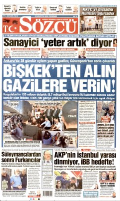 Sözcü Gazetesi Manşetleri