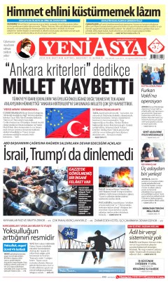 Yeni Asya Gazetesi Manşetleri