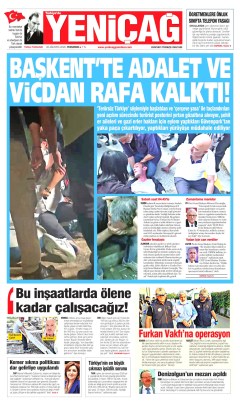 Yeniçağ Gazetesi Manşetleri