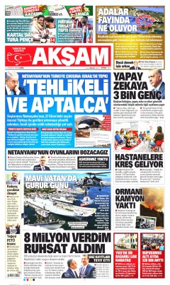 Akşam Gazetesi Manşetleri