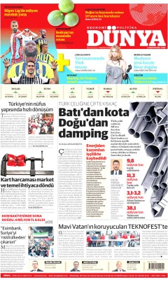 Dünya Gazetesi Manşetleri