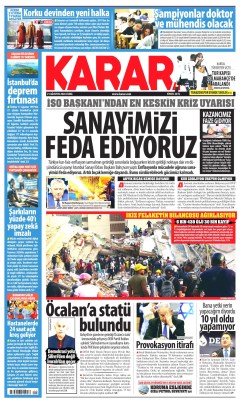 Karar Gazetesi Manşetleri