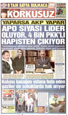 Korkusuz Gazetesi Manşetleri