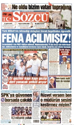 Sözcü Gazetesi Manşetleri