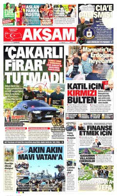 Akşam Gazetesi Manşetleri
