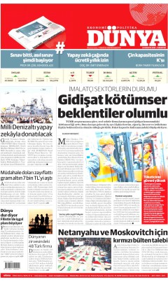 Dünya Gazetesi Manşetleri