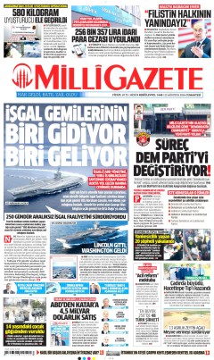 Milli Gazete Gazetesi Manşetleri
