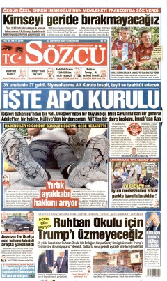 Sözcü Gazetesi Manşetleri