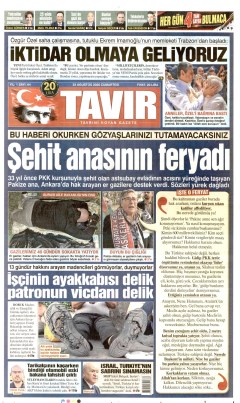 Tavır Gazetesi Gazetesi Manşetleri