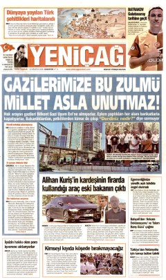 Yeniçağ Gazetesi Manşetleri