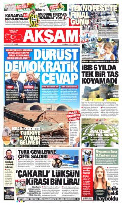 Akşam Gazetesi Manşetleri