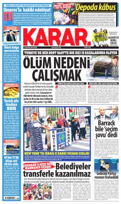 Karar Gazetesi Manşetleri