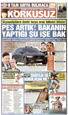 Korkusuz Gazetesi Manşetleri