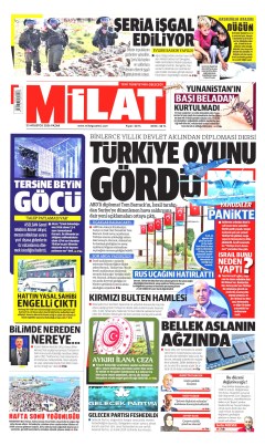 Milat Gazetesi Manşetleri