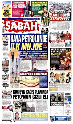 Sabah Gazetesi Manşetleri