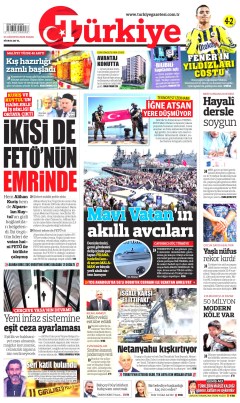 Türkiye Gazetesi Gazetesi Manşetleri