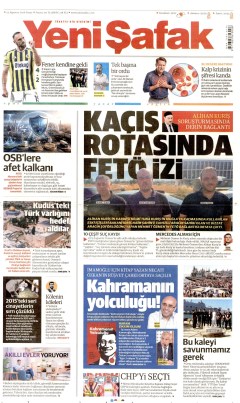 Yeni Şafak Gazetesi Manşetleri